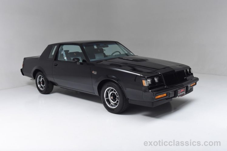 1987, Buick, Grand, National, Hard, Top, Classic, Cars, Black HD Wallpaper Desktop Background
