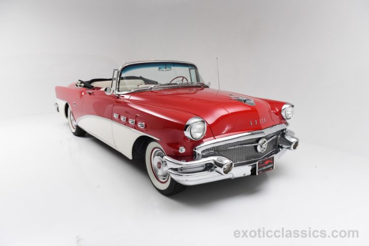 1956, Buick, Super, Convertible, Classic, Cars, Red, White HD Wallpaper Desktop Background