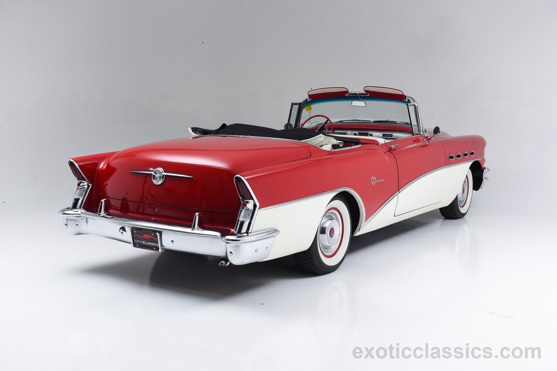 1956, Buick, Super, Convertible, Classic, Cars, Red, White Wallpaper