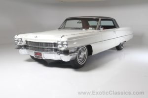 1963, Cadillac, Coupe, De ville, Cars, Classic, White