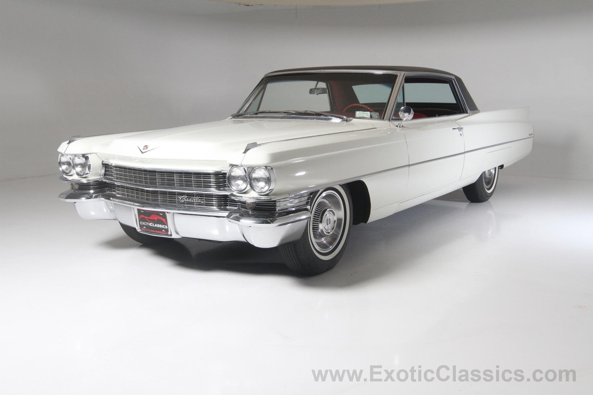 1963, Cadillac, Coupe, De ville, Cars, Classic, White Wallpaper