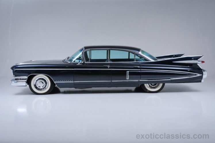1959, Cadillac, Fleetwood, 60, Special, Sedan, Cars, Classic, Black HD Wallpaper Desktop Background