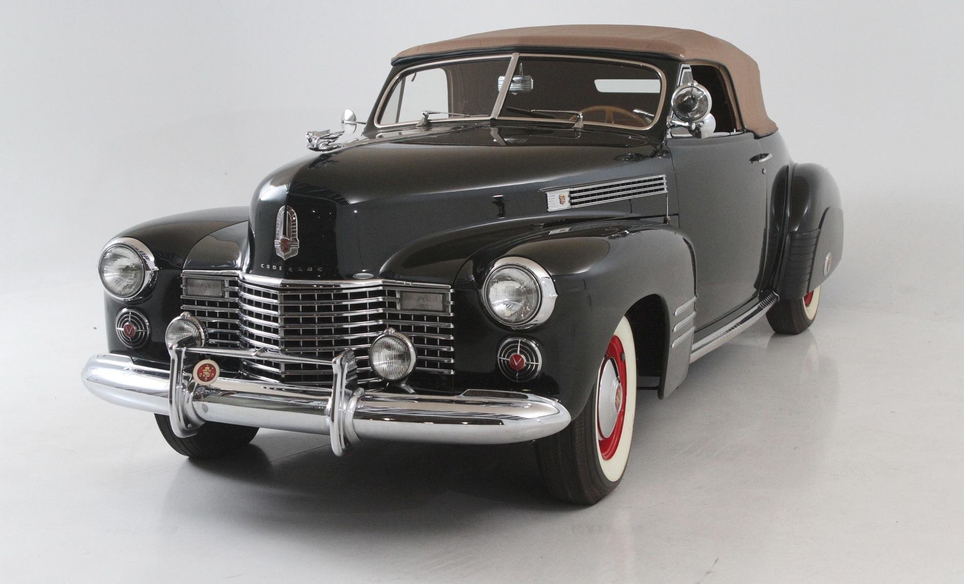 1941, Cadillac, Series, 62, Convertible, Coupe, Classic, Cars, Black Wallpaper