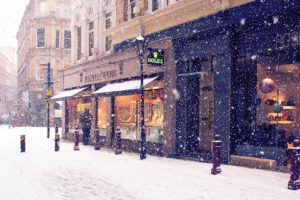 street, City, Snow, Winter, Beautiful