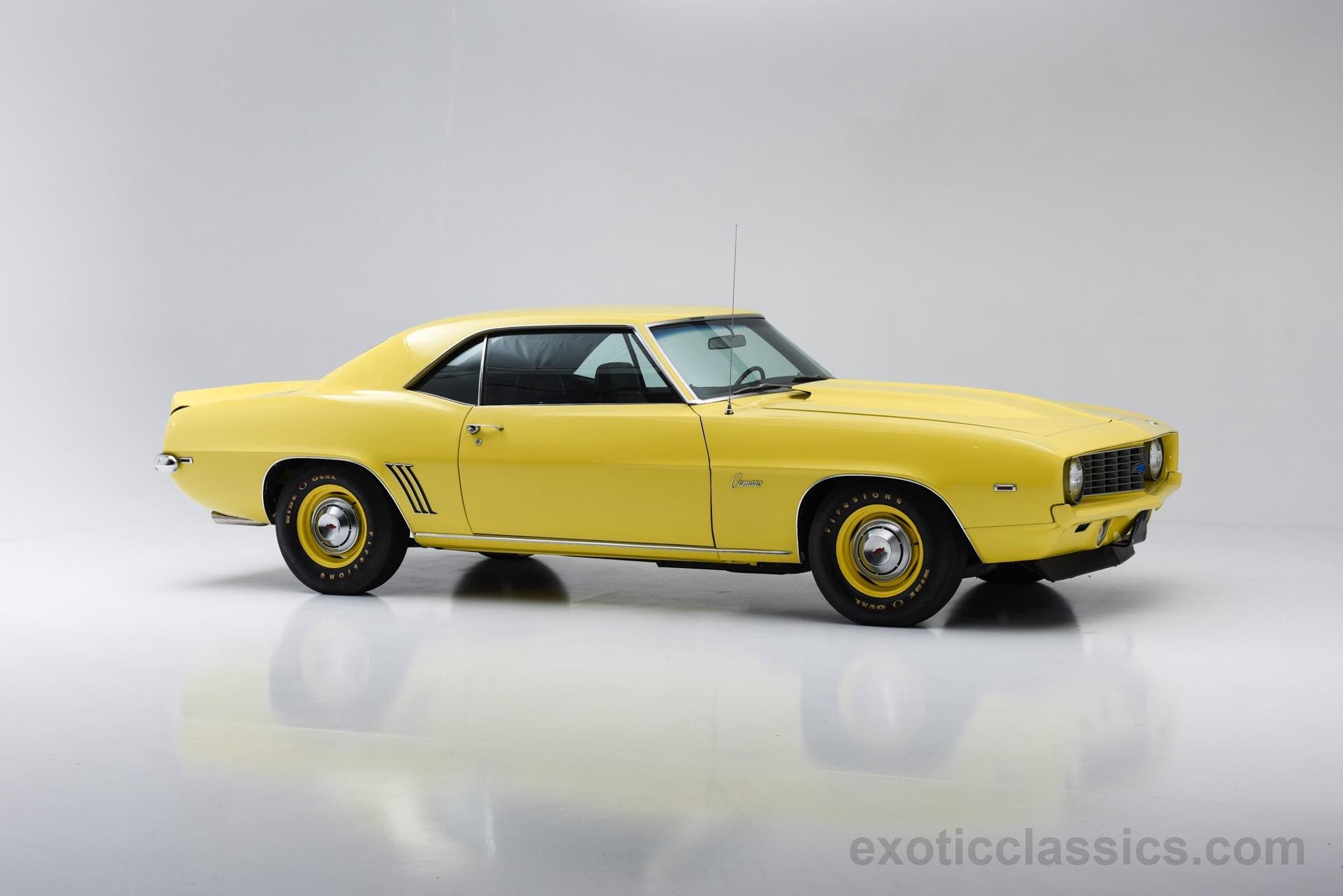 1969, Chevrolet, Camaro, Zl 1, Copo, Recreation, Coupe, Cars, Classic, Yellow Wallpaper