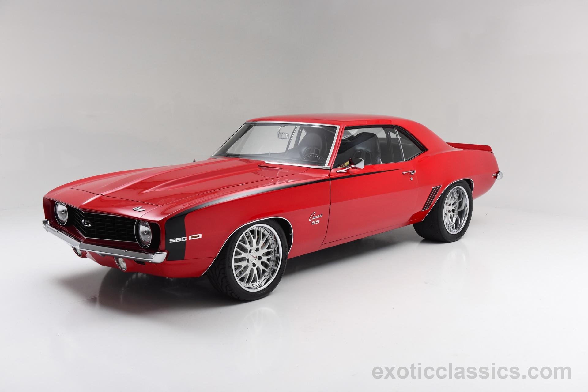 1969, Chevrolet, Camaro, Ss, 565, Coupe, Classic, Cars, Red Wallpaper