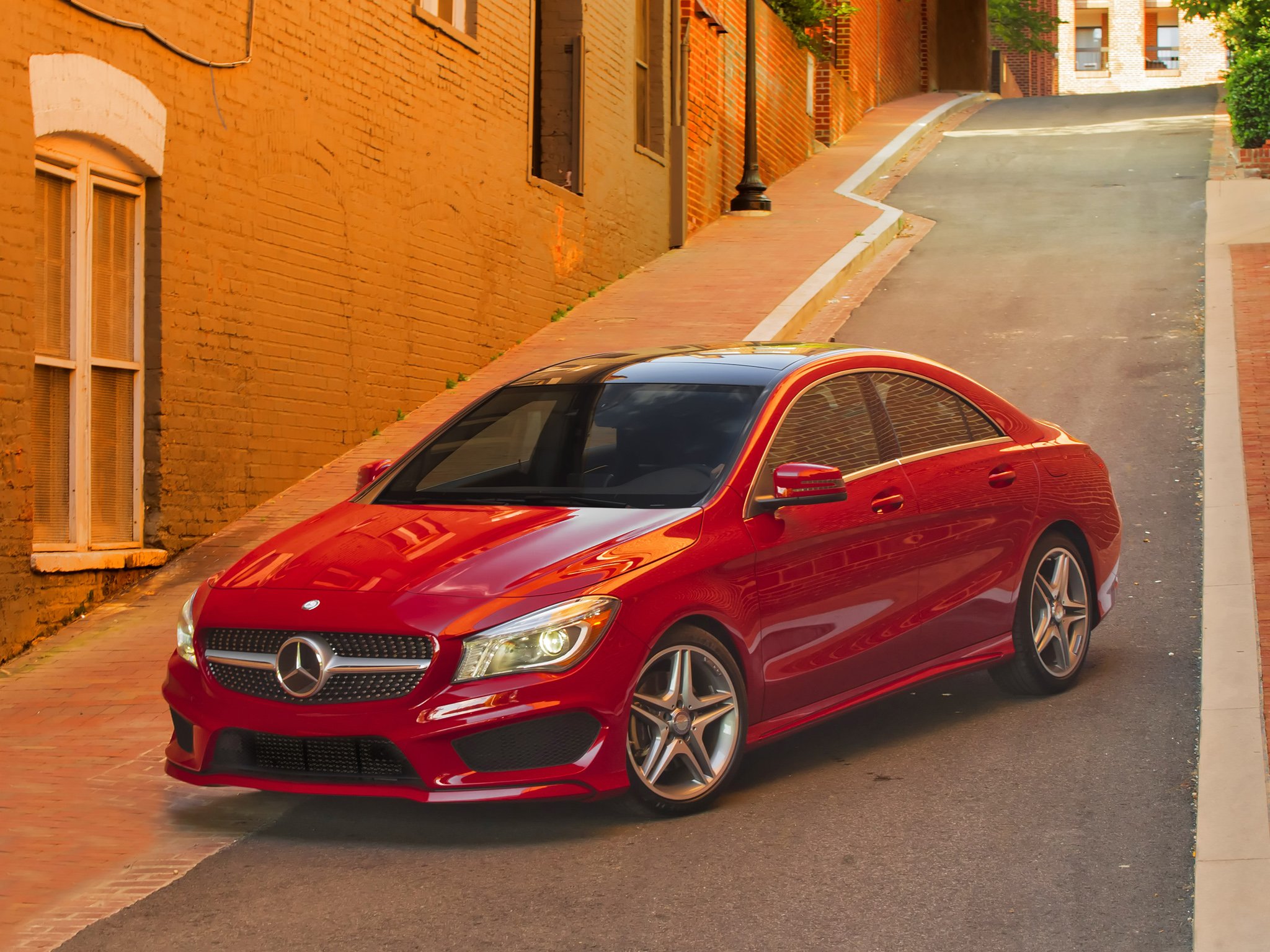 mercedes, Benz, Cla, 250, Amg, Sports, Package, Us spec, C117, Cars, 2013, Red Wallpaper