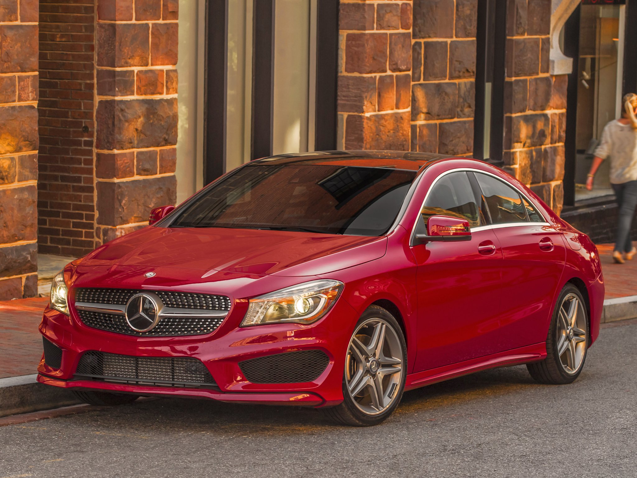 mercedes, Benz, Cla, 250, Amg, Sports, Package, Us spec, C117, Cars, 2013, Red Wallpaper