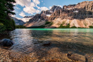 lake, Canada, Parks, Mountains, Scenery, Bow, Jasper, Crag, Nature