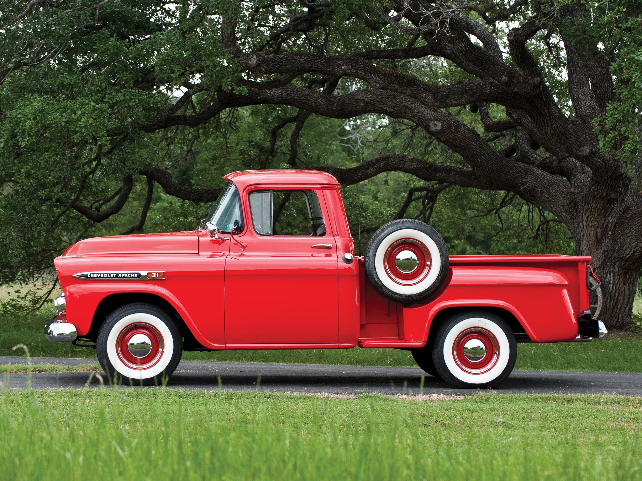 1959, Chevrolet, Apache, 31, Stepside, Pickup, Truck, Classic, Cars Wallpaper