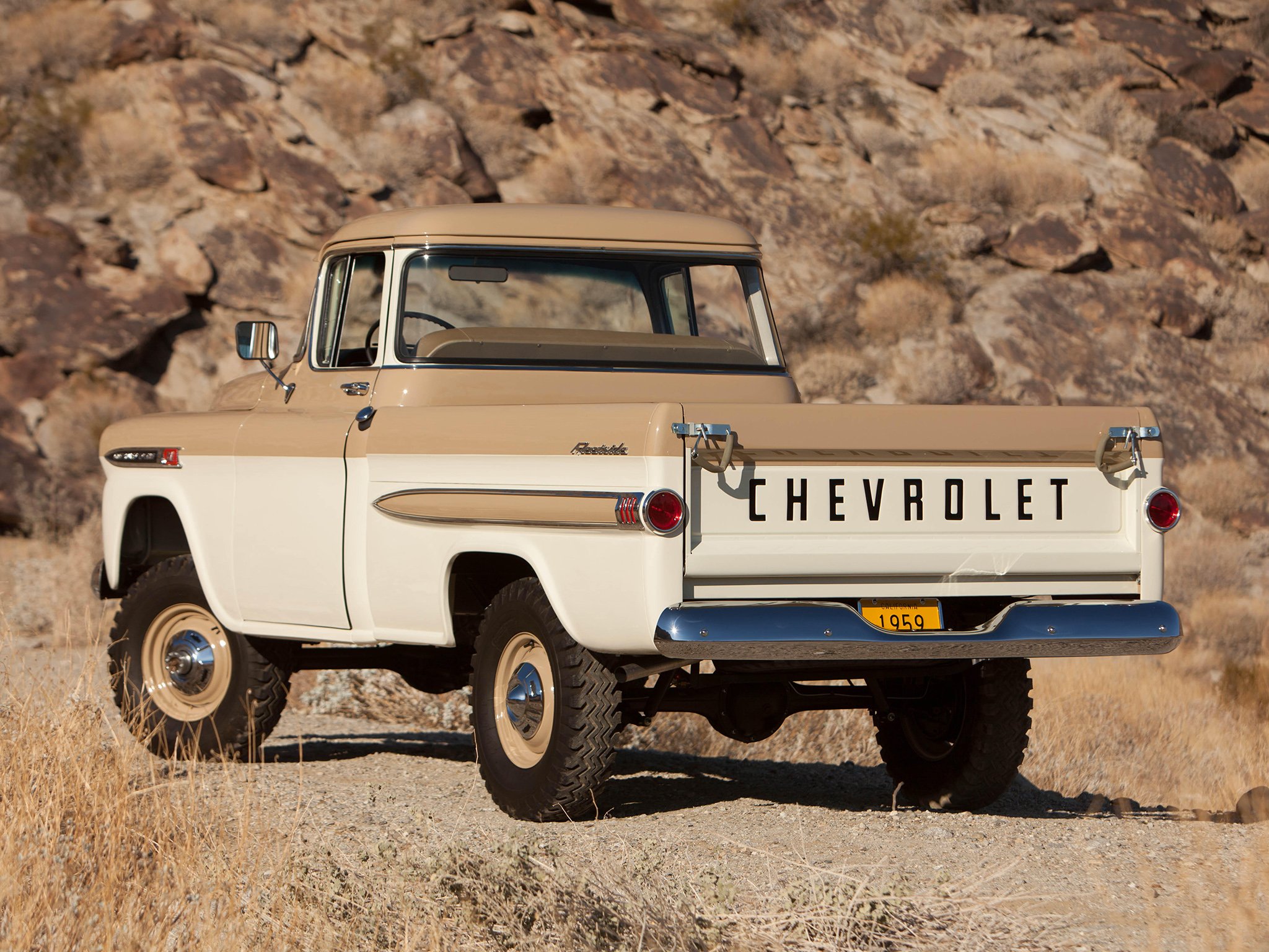 1959, Chevrolet, Napco, Apache, 31, Deluxe, Fleetside, Pickup, Truck, Classic, Cars Wallpaper