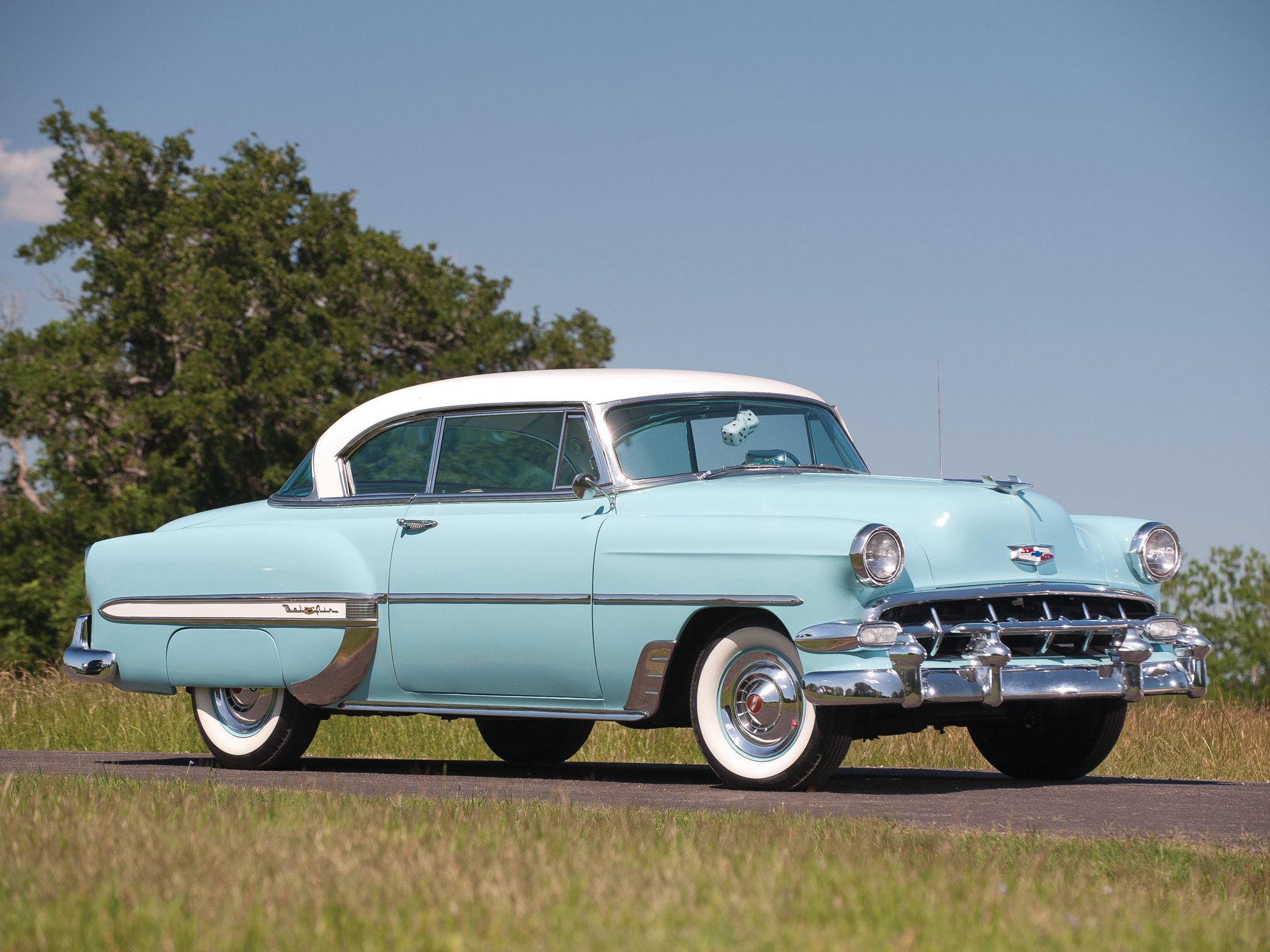 1954, Chevrolet, Bel, Air, Sport, Coupe, Classic, Cars Wallpaper