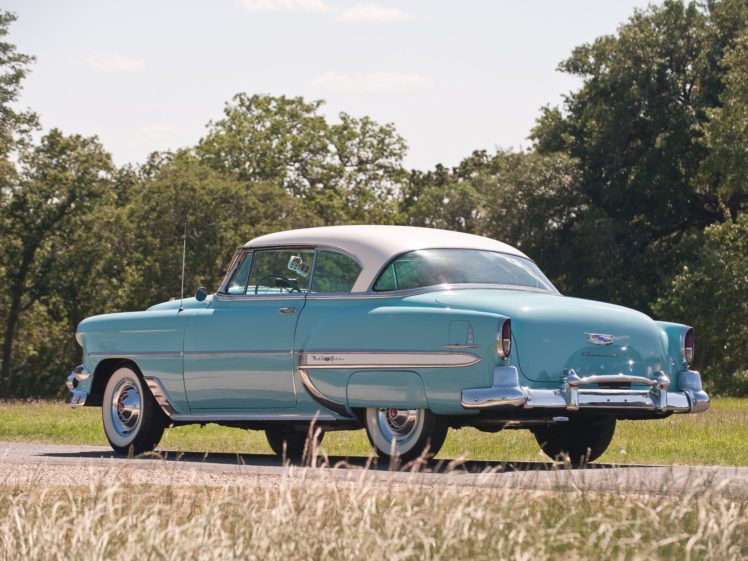 1954, Chevrolet, Bel, Air, Sport, Coupe, Classic, Cars HD Wallpaper Desktop Background