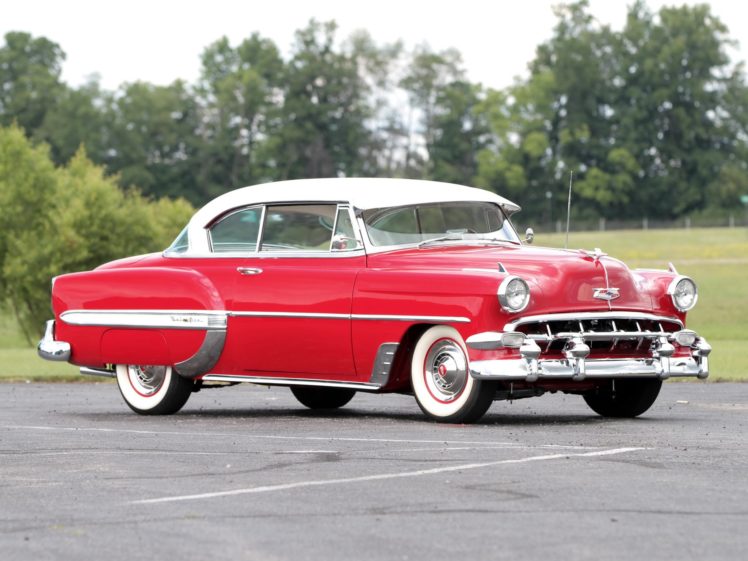 1954, Chevrolet, Bel, Air, Sport, Coupe, Classic, Cars HD Wallpaper Desktop Background