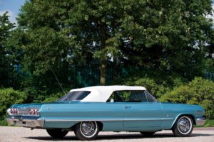 1963, Chevrolet, Impala ss, Convertible, Cars, Classic