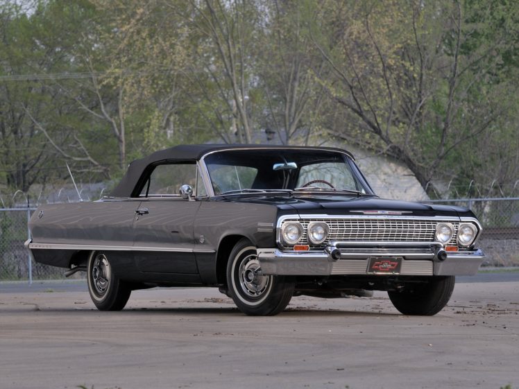 1963, Chevrolet, Impala ss, Convertible, Cars, Classic HD Wallpaper Desktop Background