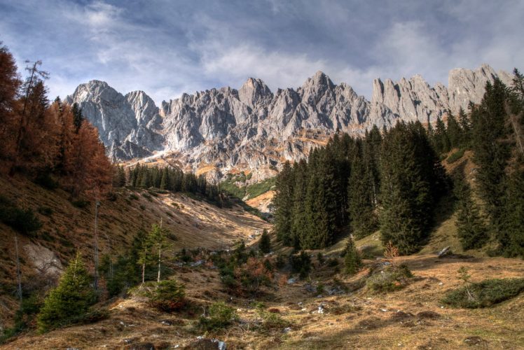 alps, Rock, Forest, Landscape, Mountains HD Wallpaper Desktop Background