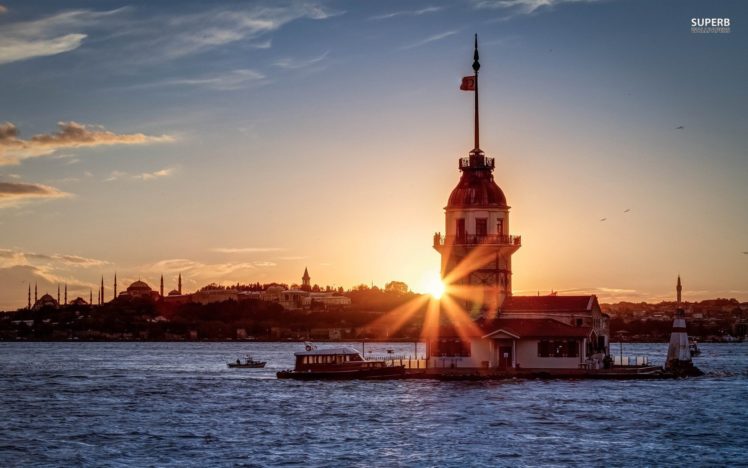 turkey, Istanbul, Buildings, Sunshine, City, Beauty, Beautiful, Sea HD Wallpaper Desktop Background