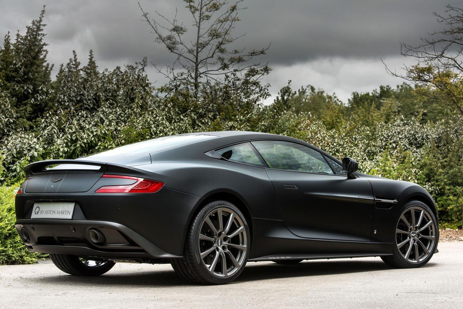 2015, Aston, Martin, Vanquish, One, Of, Seven, Cars, Coupe, Black Wallpaper