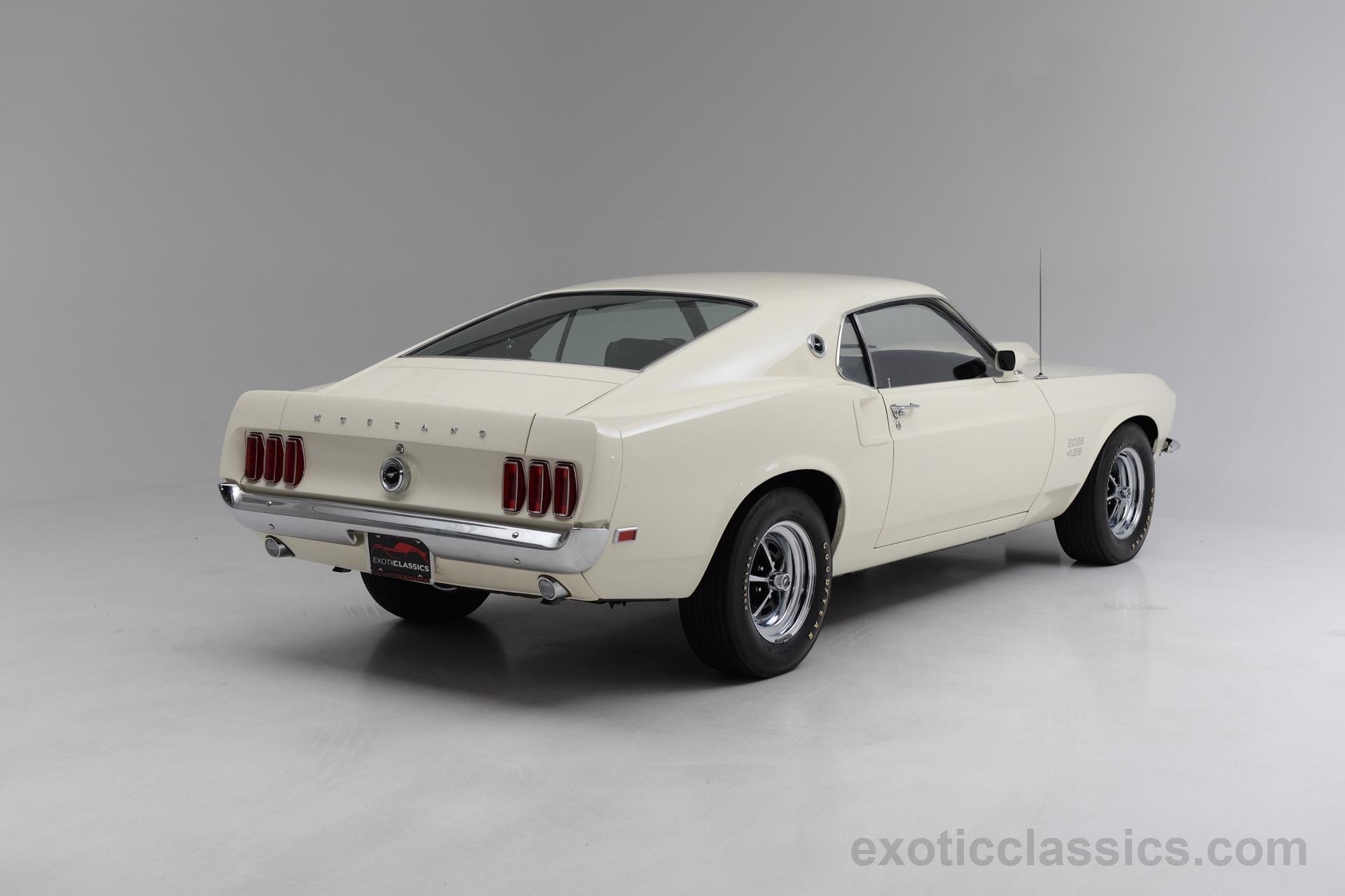 1969, Ford, Mustang, Boss, 429, Sportsroof, Classic, Coupe, White Wallpaper