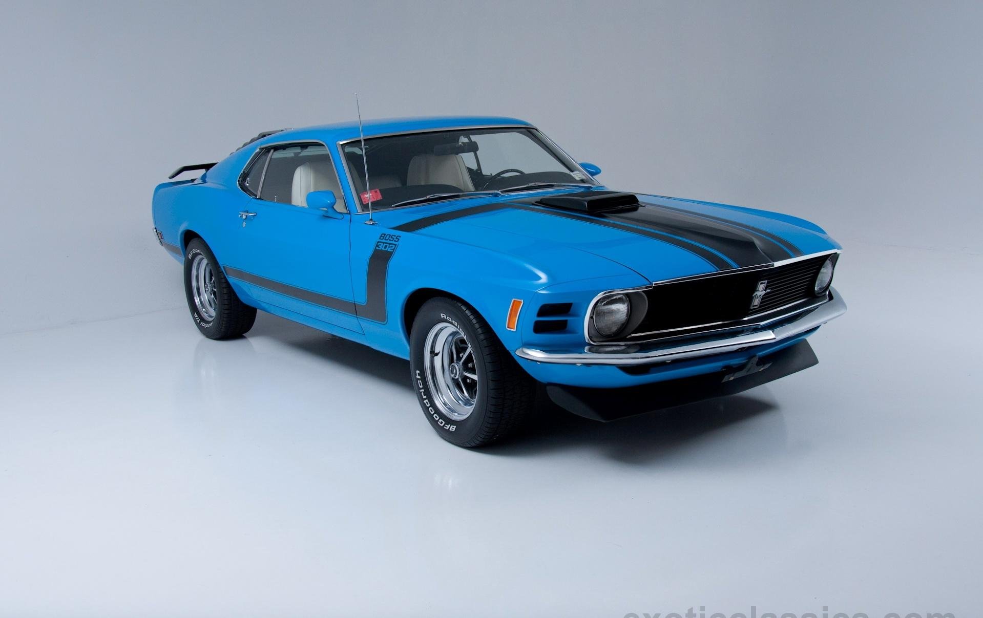 1970, Ford, Mustang, Boss, 3, 02classic, Coupe, Blue Wallpaper