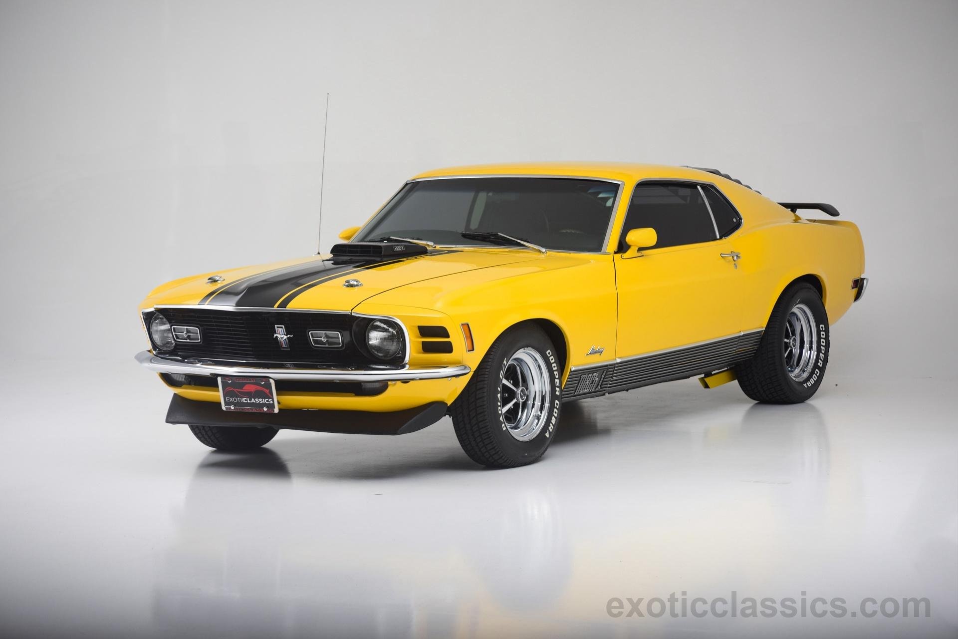 1970, Ford, Mustang, Mach 1, Cars, Classic, Yellow Wallpaper