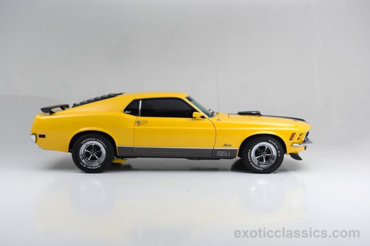 1970, Ford, Mustang, Mach 1, Cars, Classic, Yellow HD Wallpaper Desktop Background