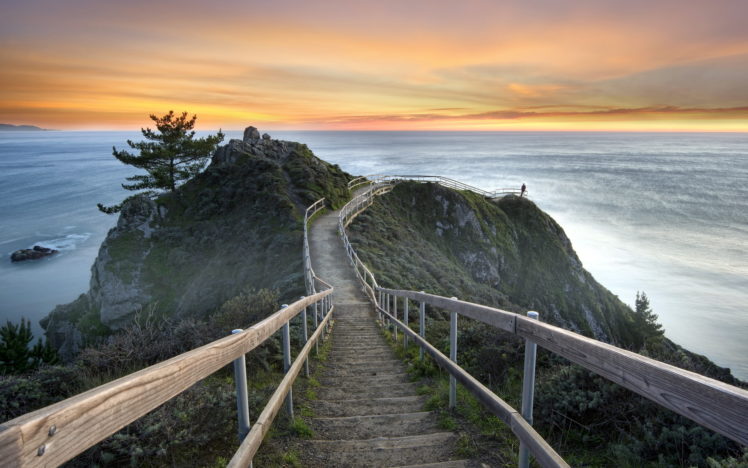 united, States, California, Mill, Valley, Sunset, Sea, Landscape, Ocean HD Wallpaper Desktop Background