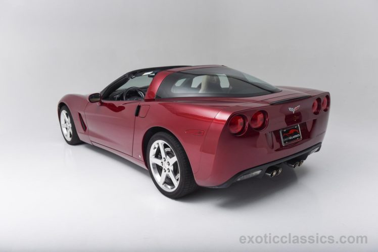 2007, Chevrolet, Corvette, Coupe, Monterey, Red, Metallic, Cars, Panoramic, Roof HD Wallpaper Desktop Background