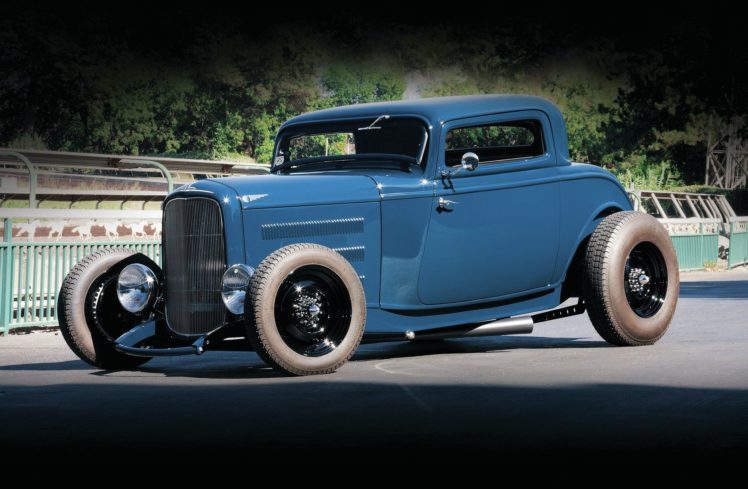 1932, Ford, Coupe, Three, Window, Hot, Rod, Street, Custom, Old, School, Usa,  01 HD Wallpaper Desktop Background