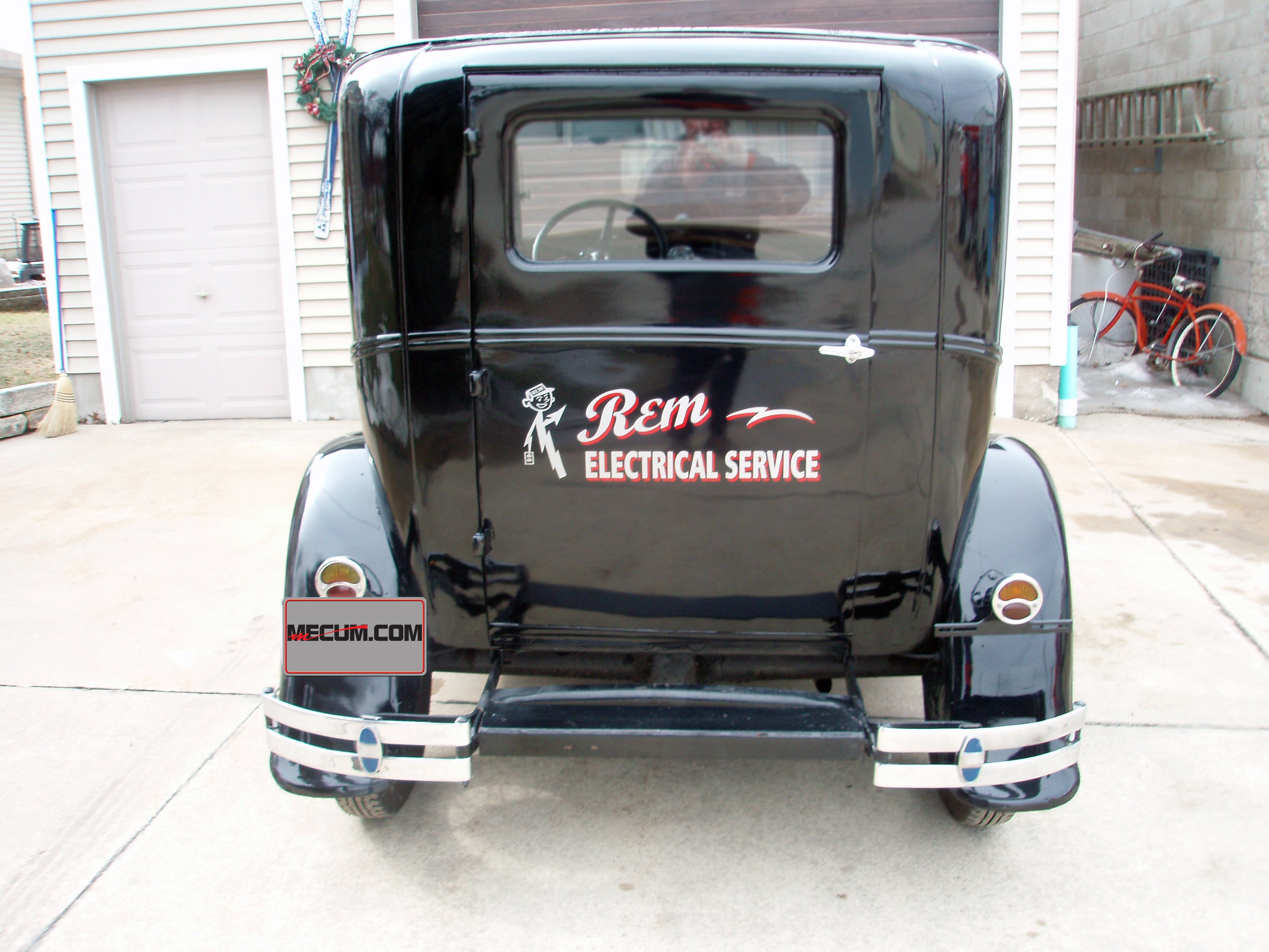 Ford Model A Sedan Delivery Classic Old Retro Vintage Original Black Usa