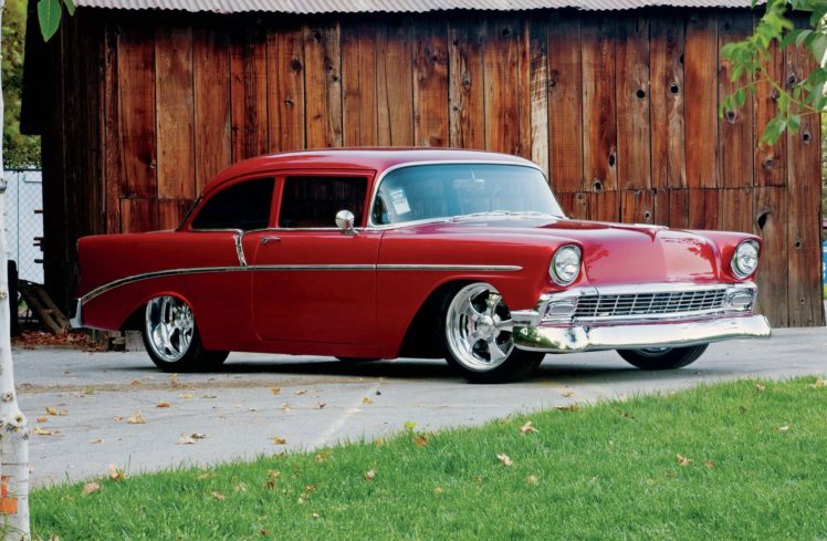1956, Chevrolet, Chevy, 210, Bel, Air, Belair, Coupe, Streetrod, Street, Rod, Hot, Usa,  01 HD Wallpaper Desktop Background