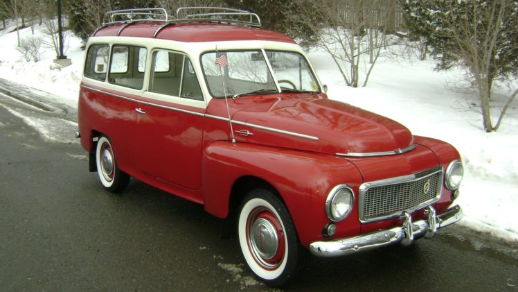 1958, Volvo, Pv445, Ph, Duett, Station, Wagon, Classic, Old, Retro, Vintage,  01 HD Wallpaper Desktop Background