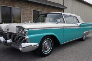 1959, Ford, Galaxie, Convertible, Classic, Old, Retro, Vintage, Original, Usa,  01