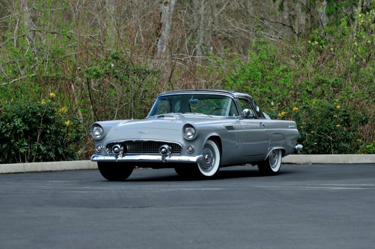 1956, Ford, Thunderbird, Convertible, Classic, Old, Retro, Vintage, Original, Usa,  01 HD Wallpaper Desktop Background