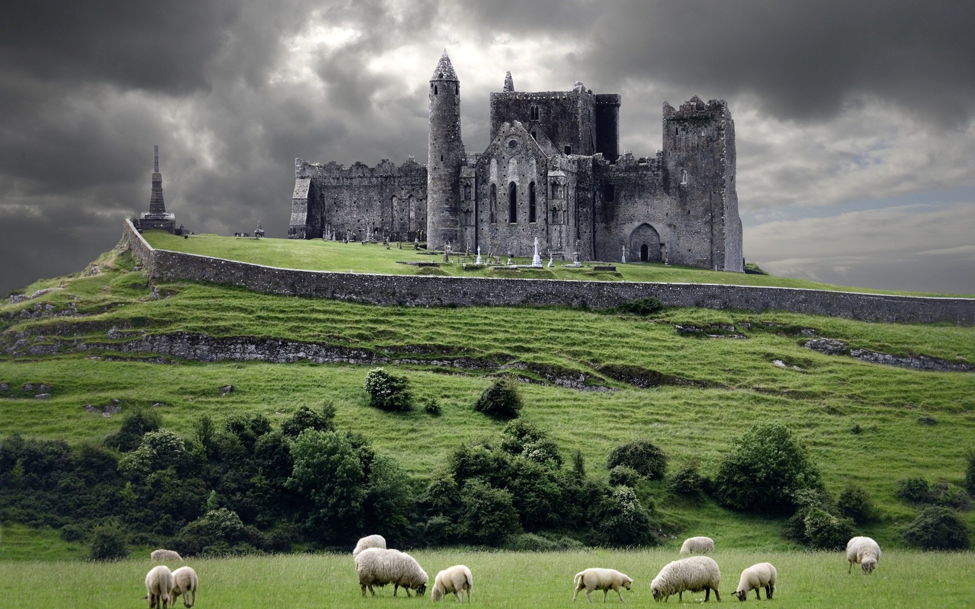 rock, Of, Cashel, Ireland Wallpaper