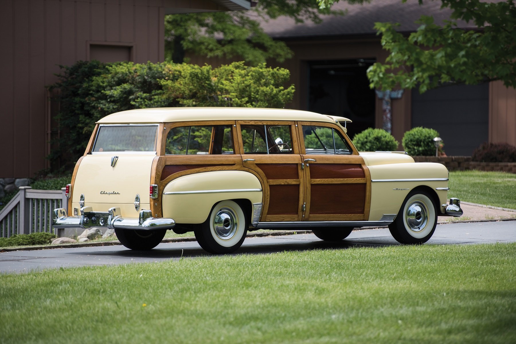1950, Chrysler, Royal, Town, Country, Station, Wagon, Classic, Cars Wallpaper