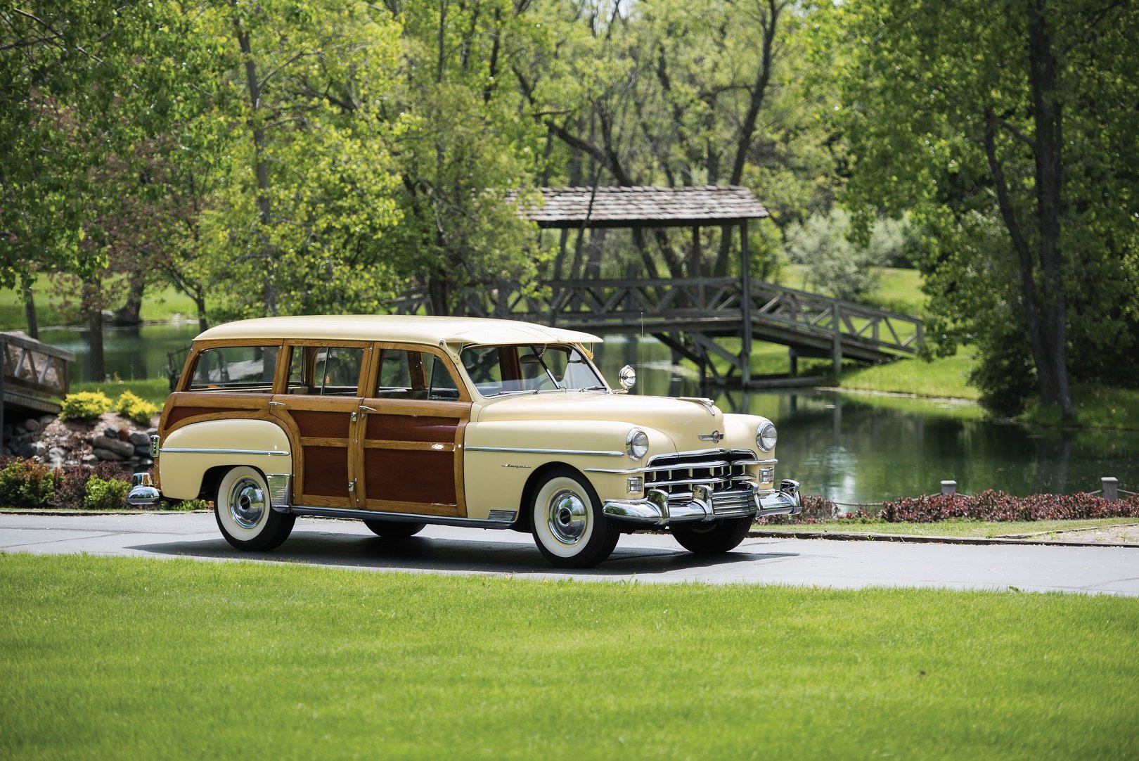 1950, Chrysler, Royal, Town, Country, Station, Wagon, Classic, Cars Wallpaper
