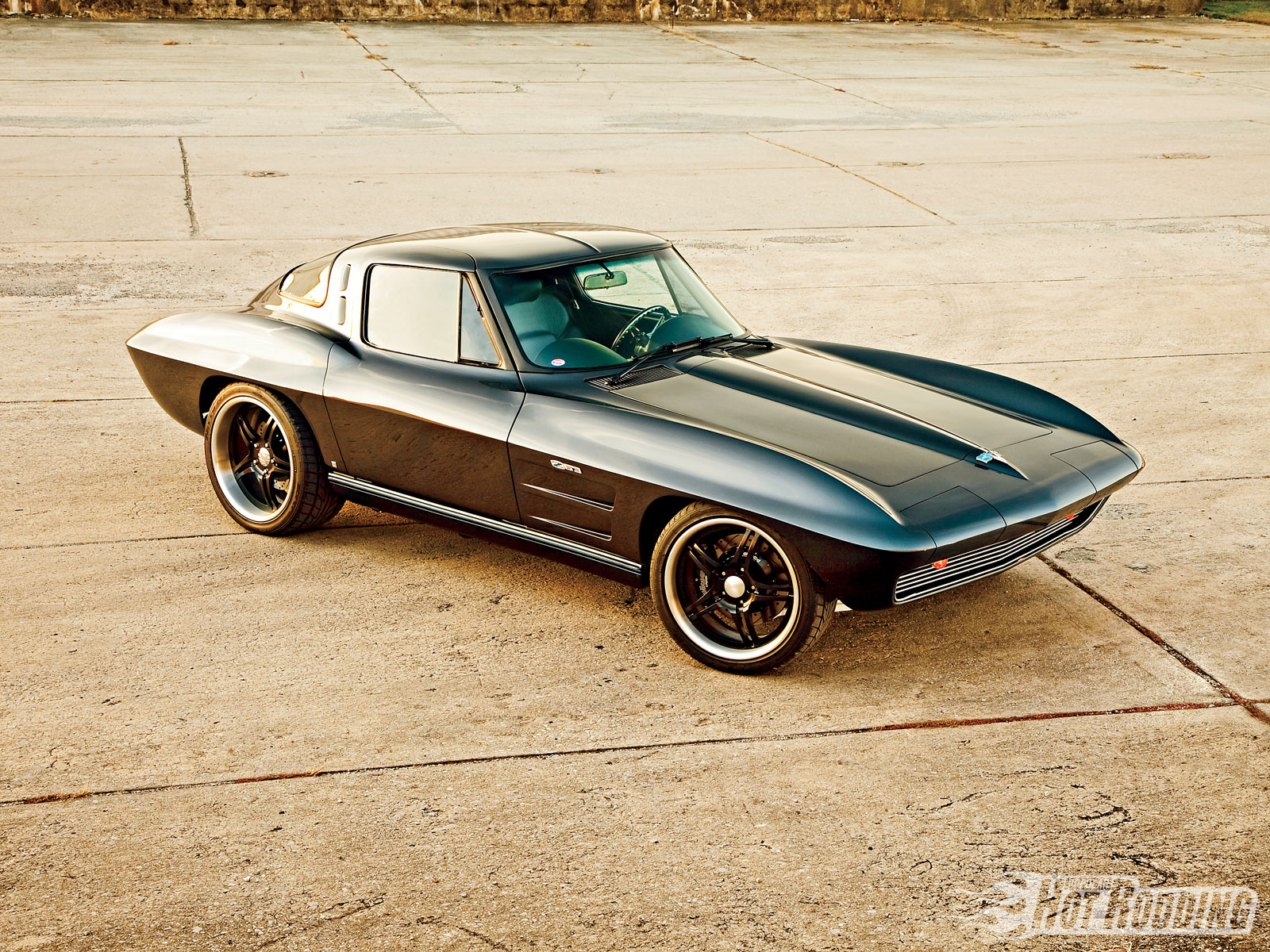 1963, Chevy, Corvette, Hot, Rod, Muscle, Cars, Supercar Wallpaper