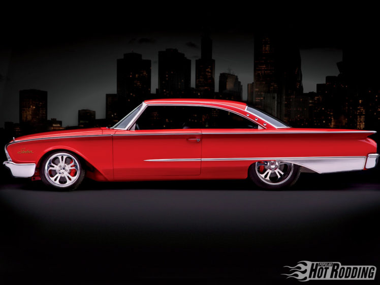 1960, Ford, Starliner, Luxury, Classic, Hot, Rod, Lowrider, Cities HD Wallpaper Desktop Background