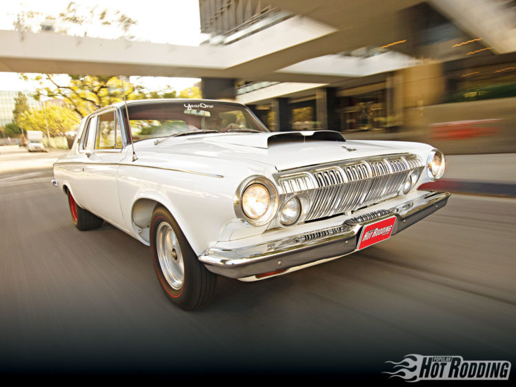 1963, Dodge, 330, Hot, Rod, Muscle, Cars HD Wallpaper Desktop Background