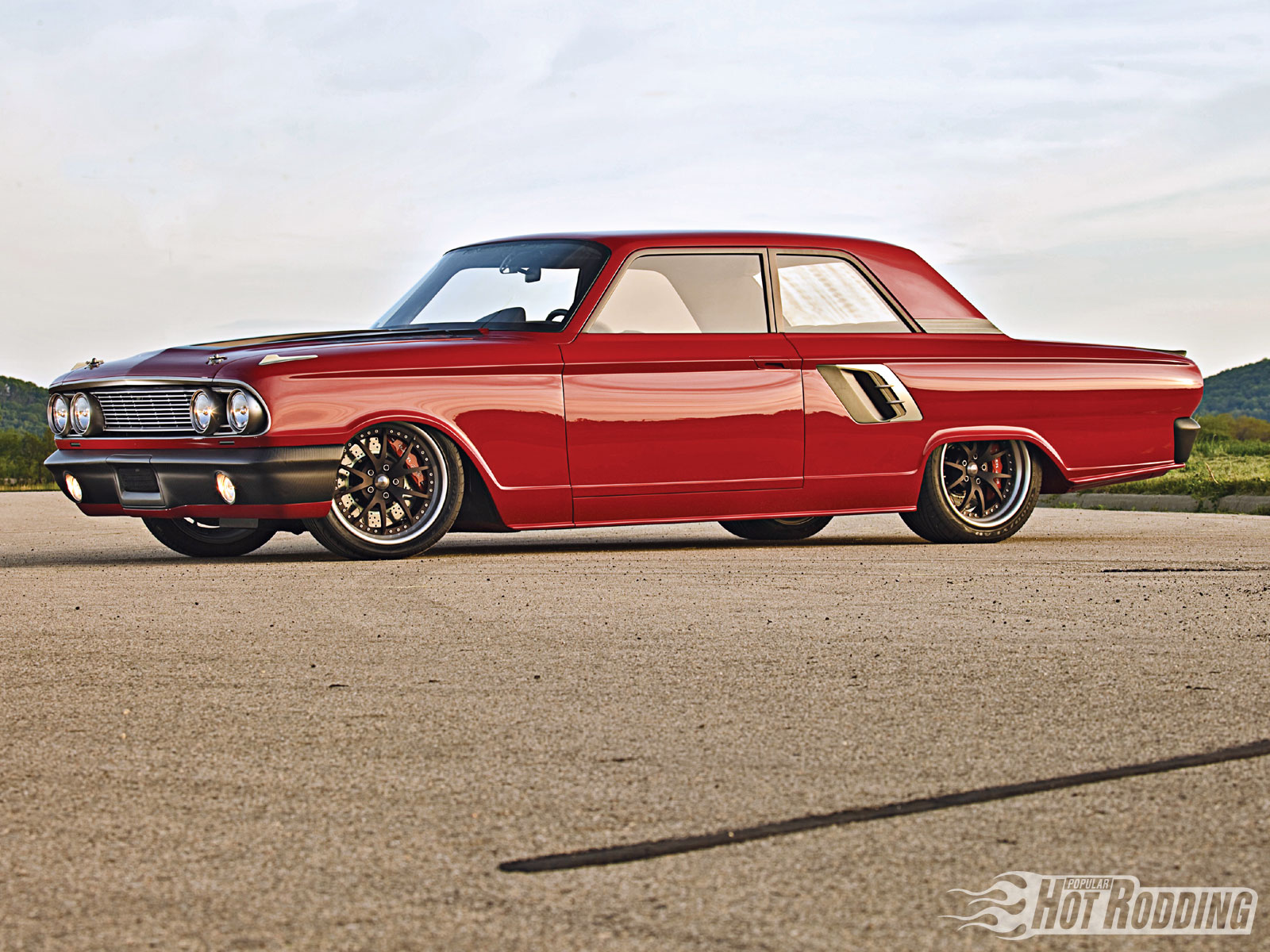 1964, Ford, Fairlane, Hot, Rod, Muscle, Cars Wallpaper