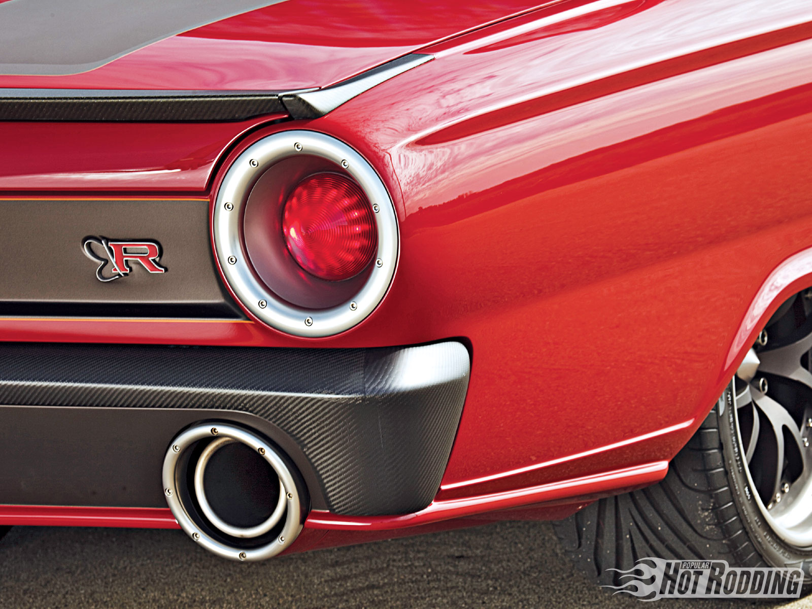 1964, Ford, Fairlane, Hot, Rod, Muscle, Cars, Taillights Wallpaper