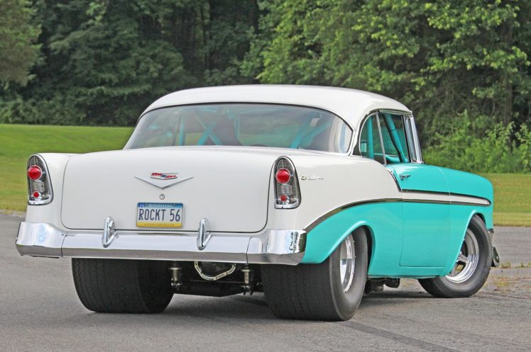 1956, Chevrolet, Chevy, Bel, Air, Coupe, Hardtop, Streetrod, Street, Rod, Pro, Hot, Drag, Usa,  09 HD Wallpaper Desktop Background