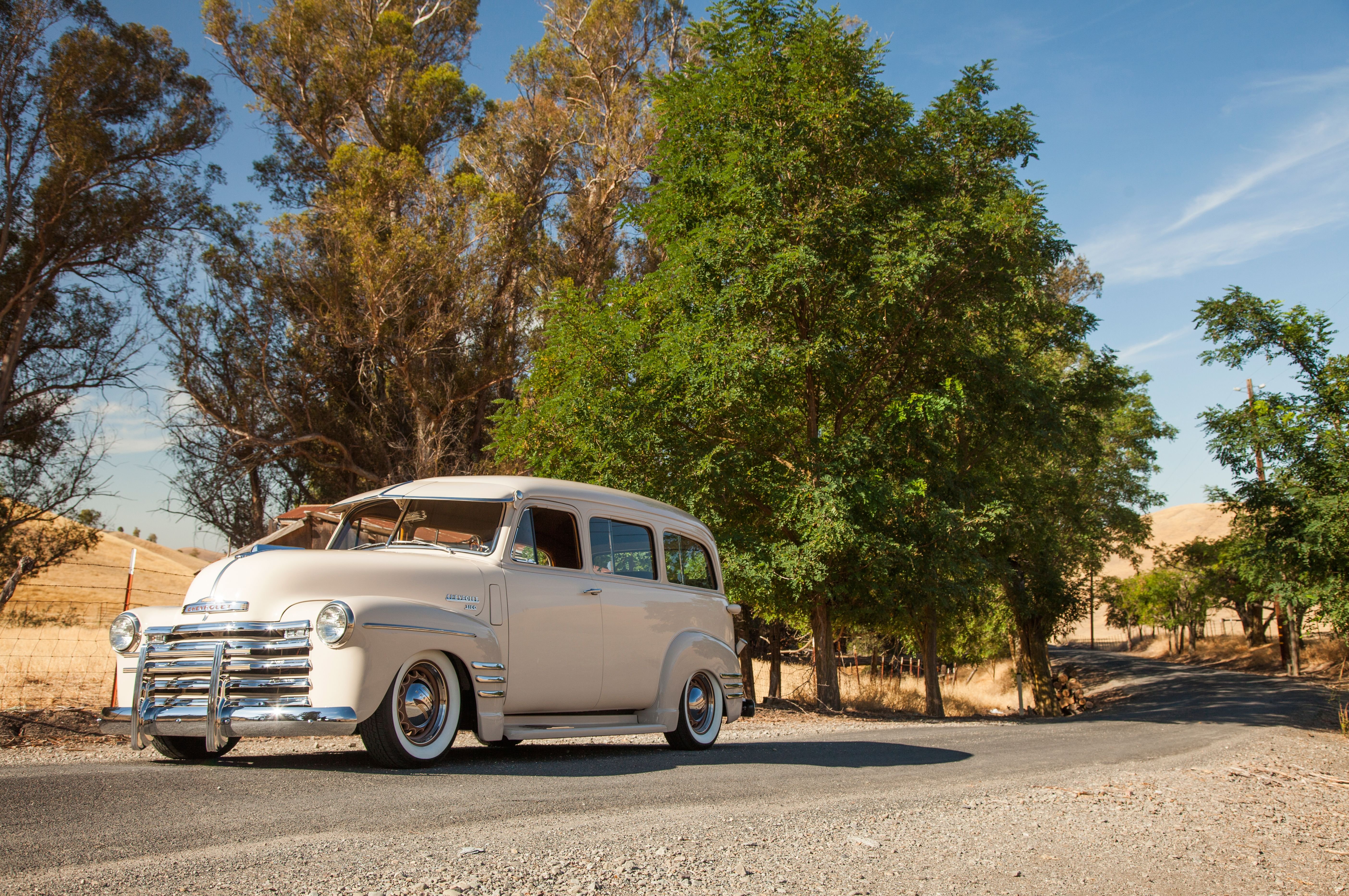 1949, Chevrolet, 3100, Suburban, Hot, Rod, Custom, Old, School, Usa,  01 Wallpaper