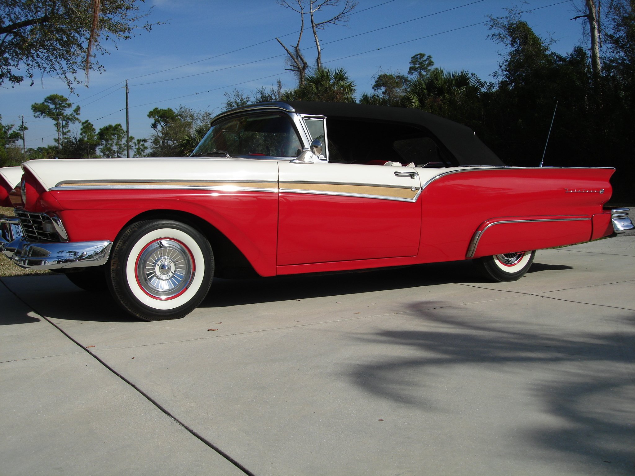 1957, Ford, Fairlane, 500, Convertible, Luxury, Retro Wallpaper