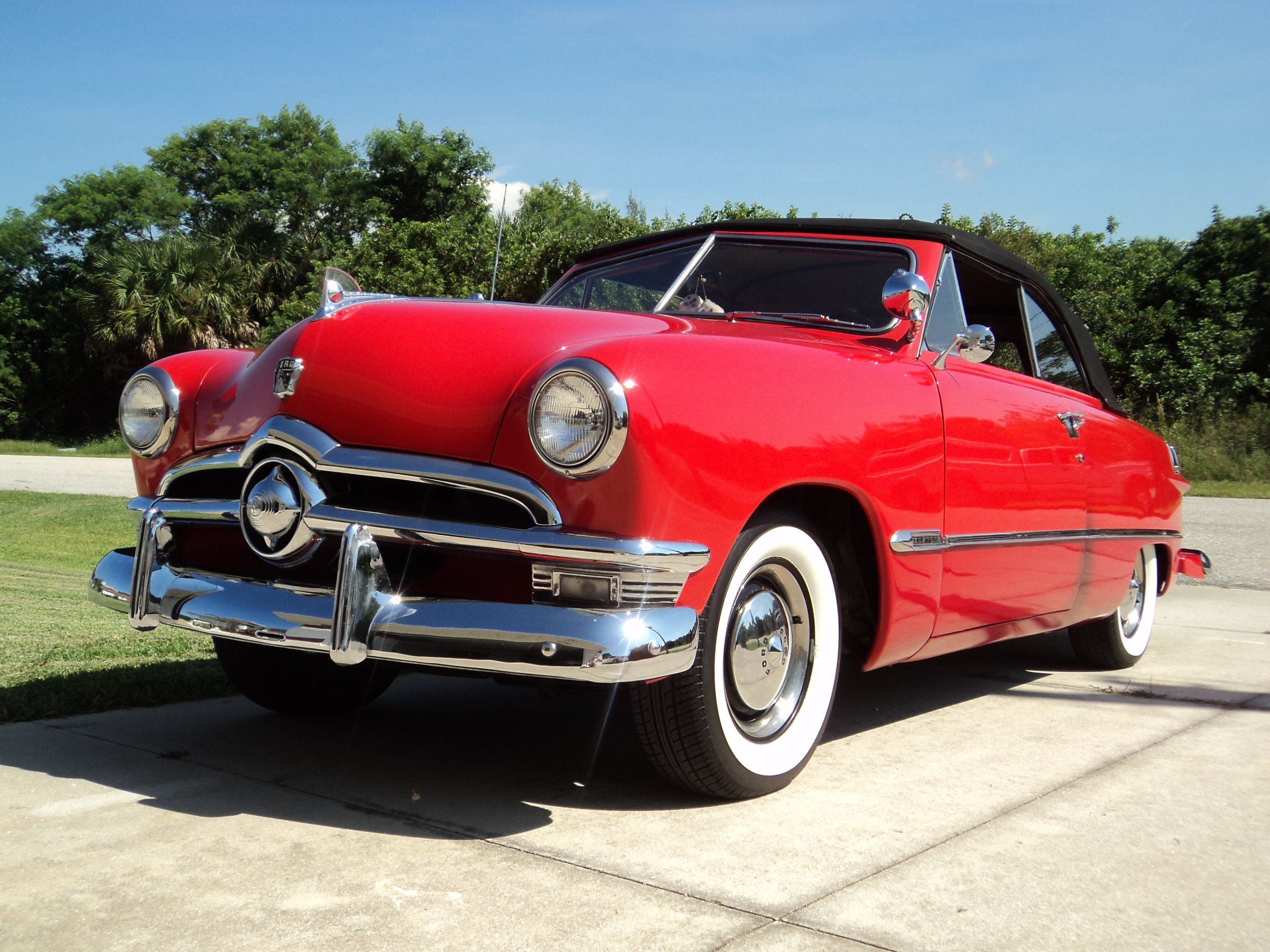 1950, Ford, Convertible, Retro, Luxury Wallpaper