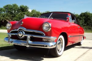1950, Ford, Convertible, Retro, Luxury