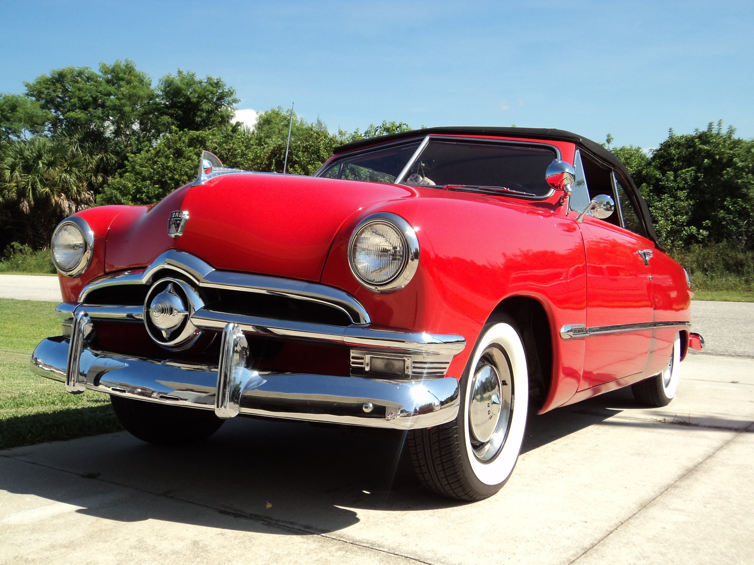 1950, Ford, Convertible, Retro, Luxury Wallpaper