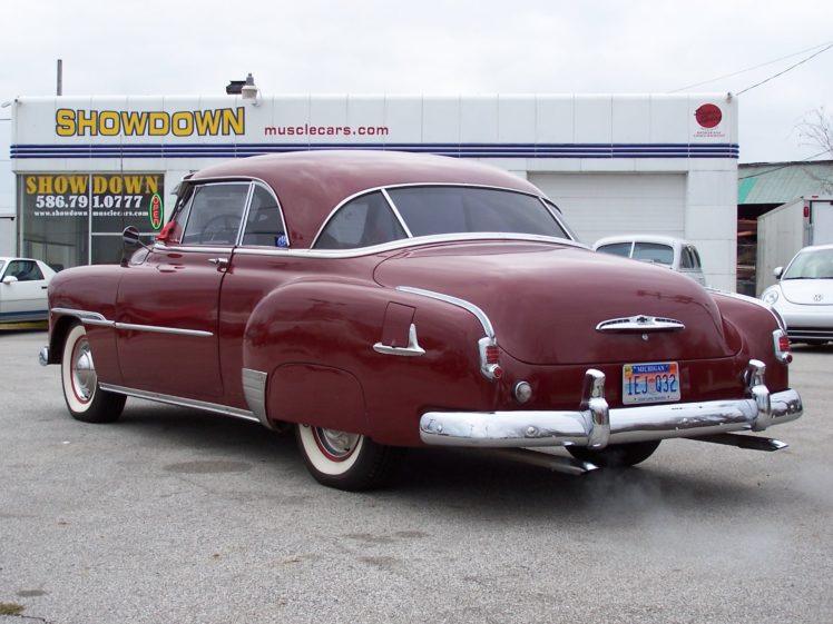 1951, Chevrolet, Two, Door, Deluxe, Luxury, Retro HD Wallpaper Desktop Background